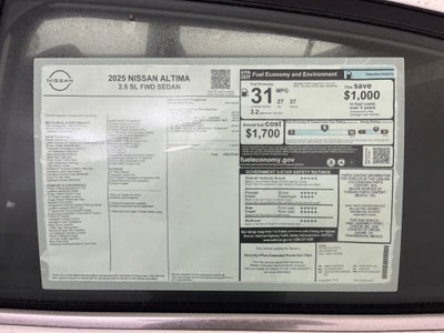 2025 Nissan Altima 2.5 SL