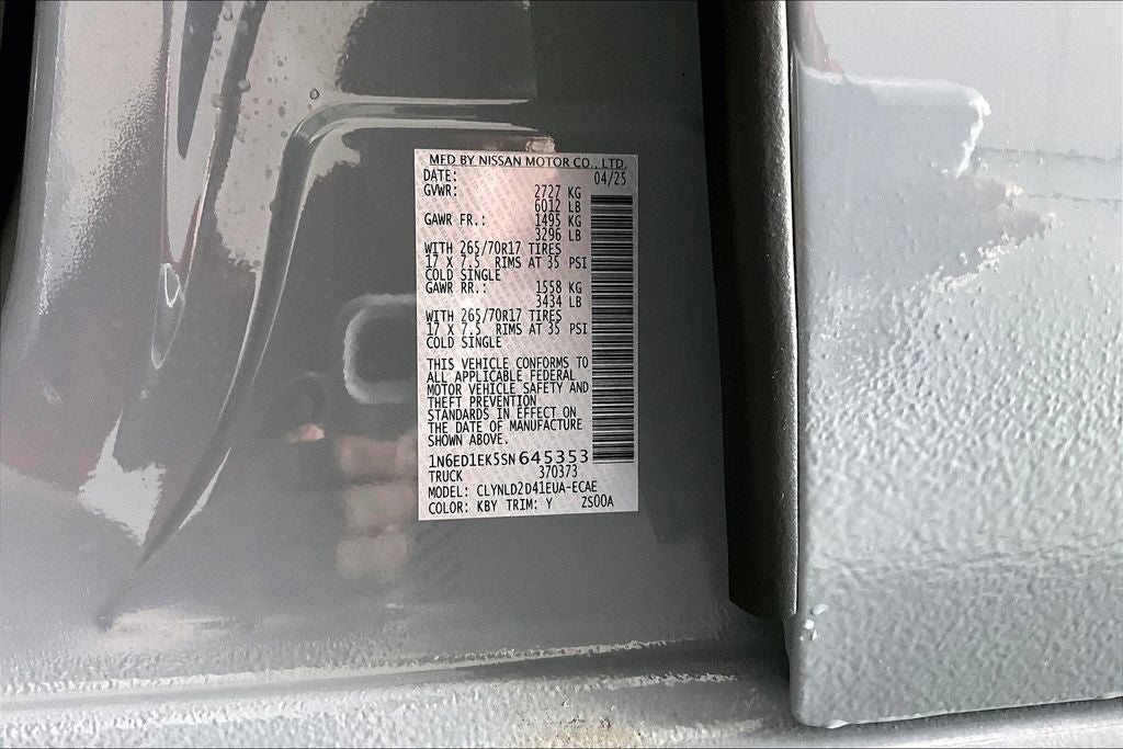 2025 Nissan Frontier PRO-4X