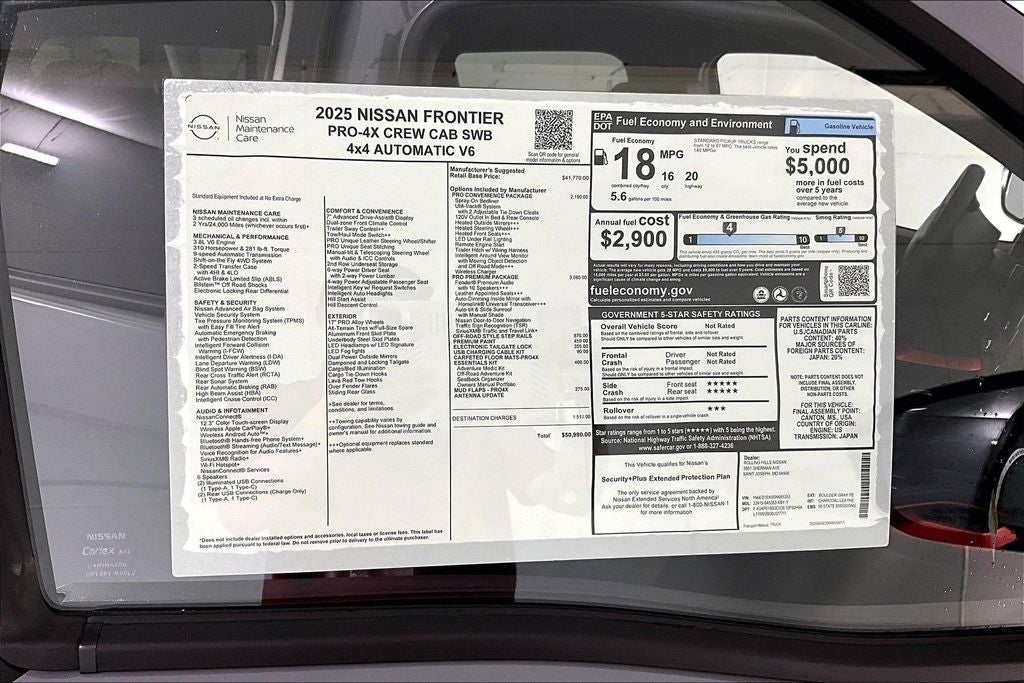 2026 Nissan Frontier PRO-4X