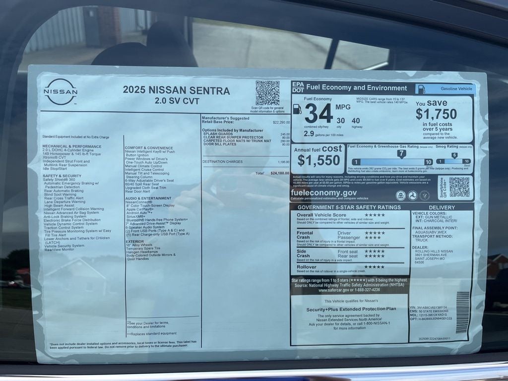 2025 Nissan Sentra SV