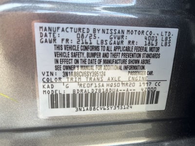 2025 Nissan Sentra SV