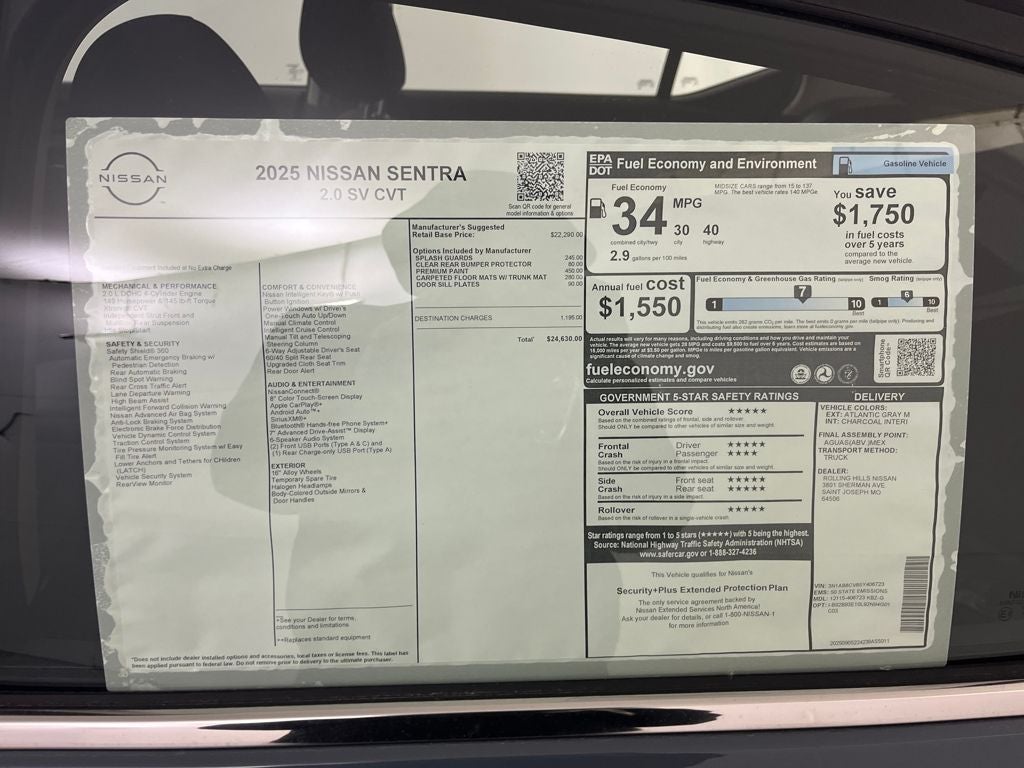 2025 Nissan Sentra SV