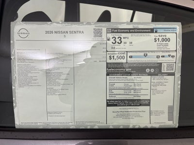 2026 Nissan Sentra S