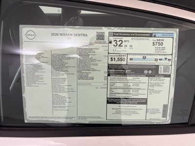 2026 Nissan Sentra SR