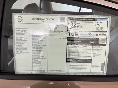 2026 Nissan Sentra SL