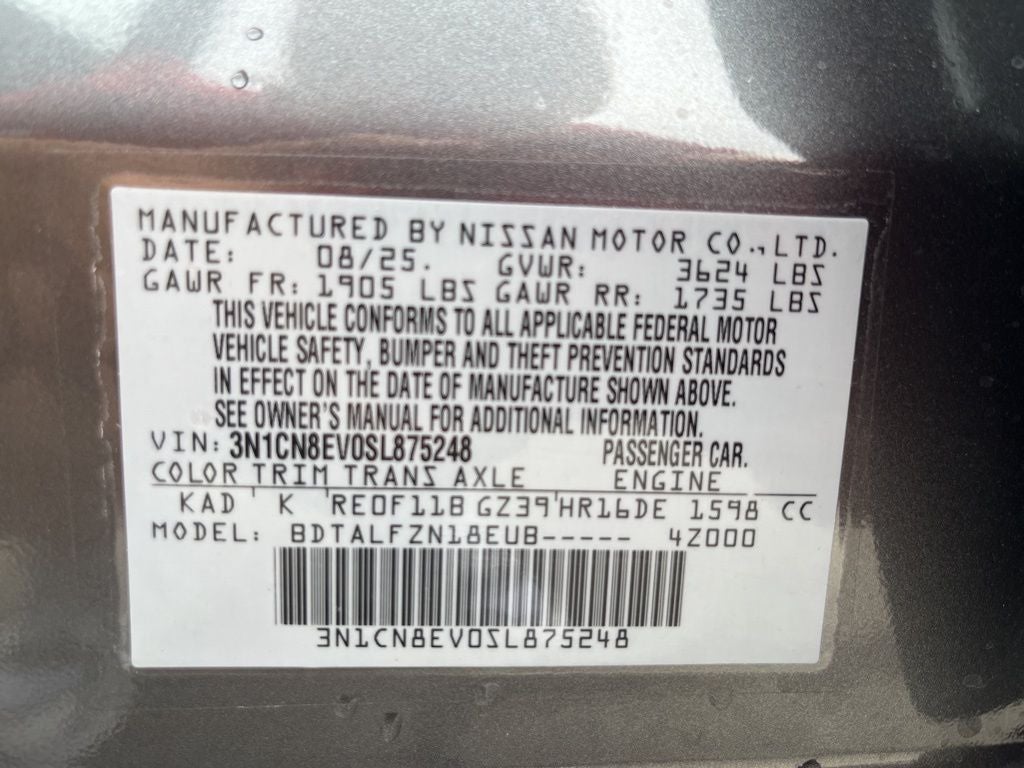 2025 Nissan Versa 1.6 SV