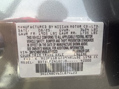 2025 Nissan Versa 1.6 SV