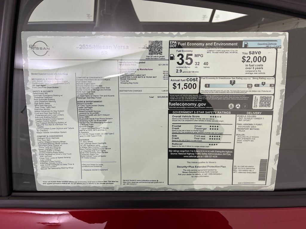 2025 Nissan Versa 1.6 SR