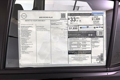 2025 Nissan Kicks Play S