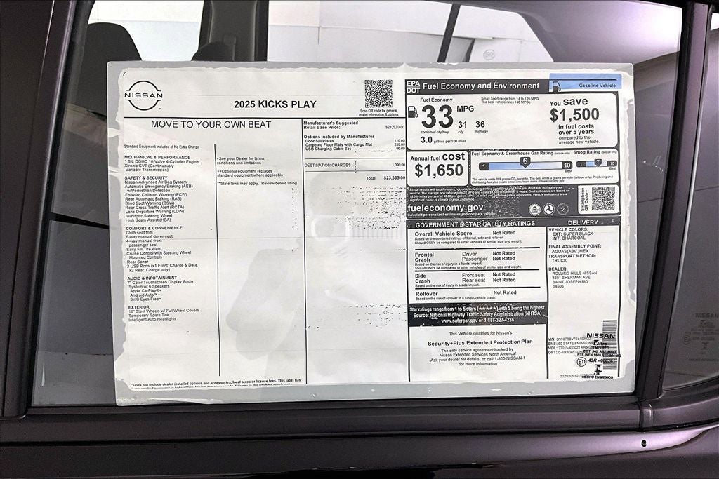 2025 Nissan Kicks Play S