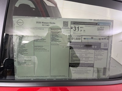 2026 Nissan Kicks SV