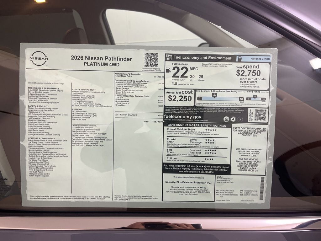 2026 Nissan Pathfinder Platinum