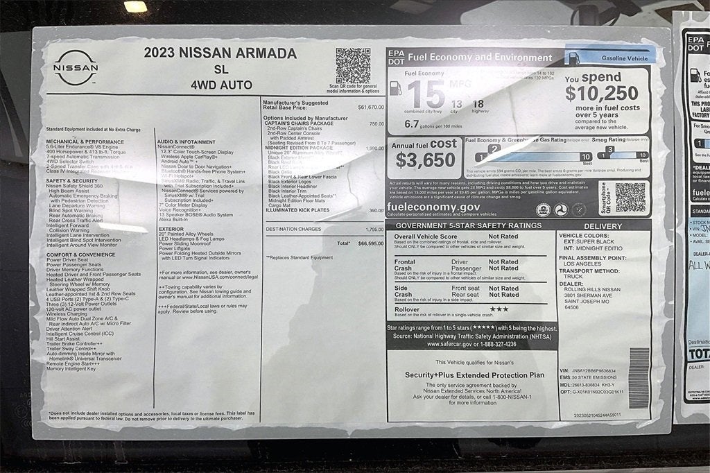 2023 Nissan Armada SL 4WD SL