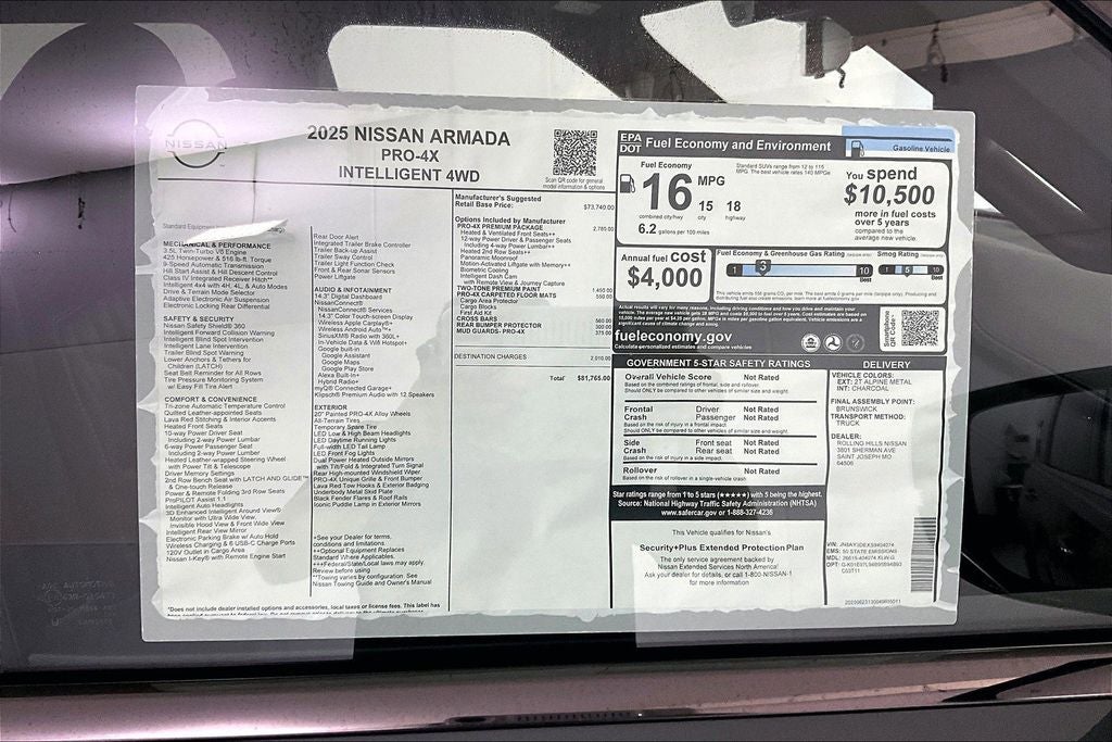 2025 Nissan Armada PRO-4X