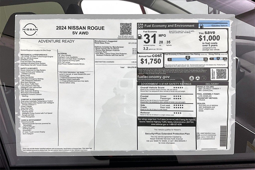 2024 Nissan Rogue SV Intelligent AWD SV