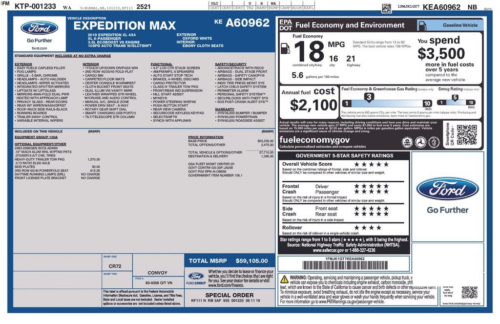 2019 Ford Expedition Max XL