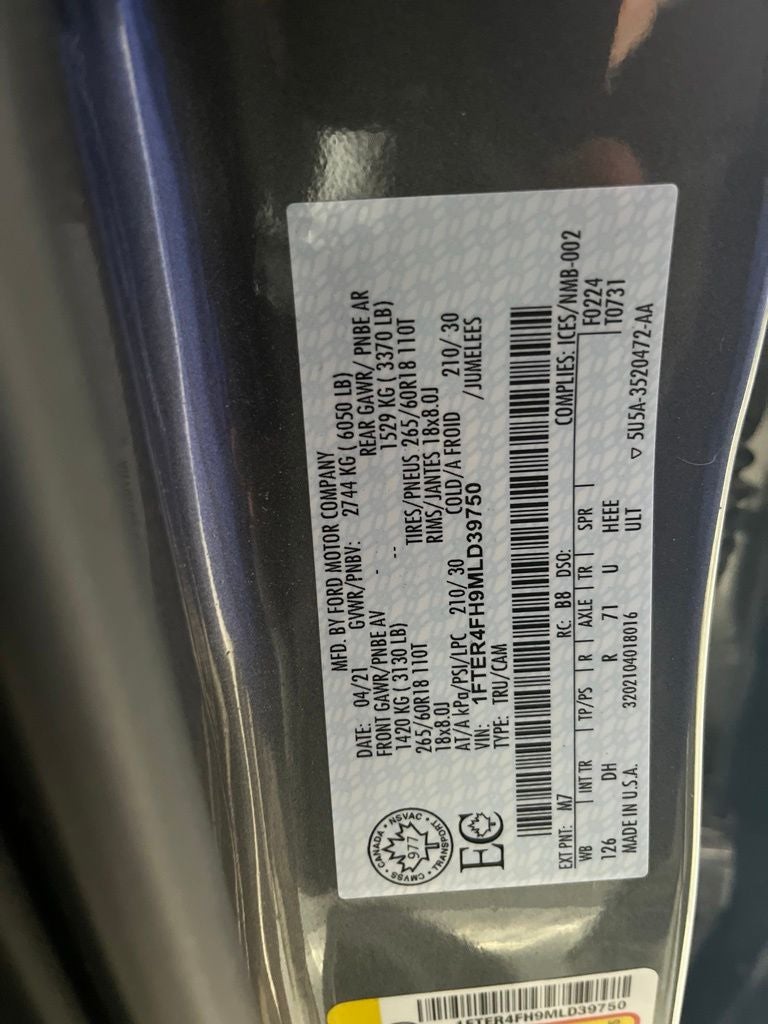 2021 Ford Ranger Lariat