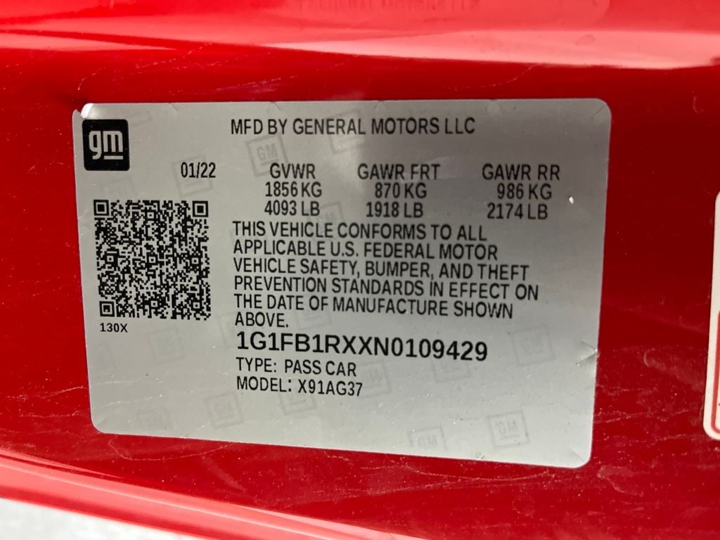 2022 Chevrolet Camaro 1LT