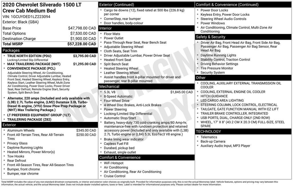 2020 Chevrolet Silverado 1500 LT