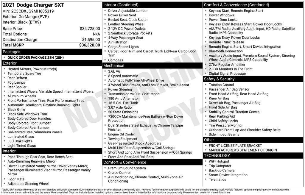 2021 Dodge Charger SXT