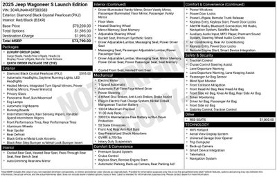 2025 Jeep Wagoneer S Launch Edition