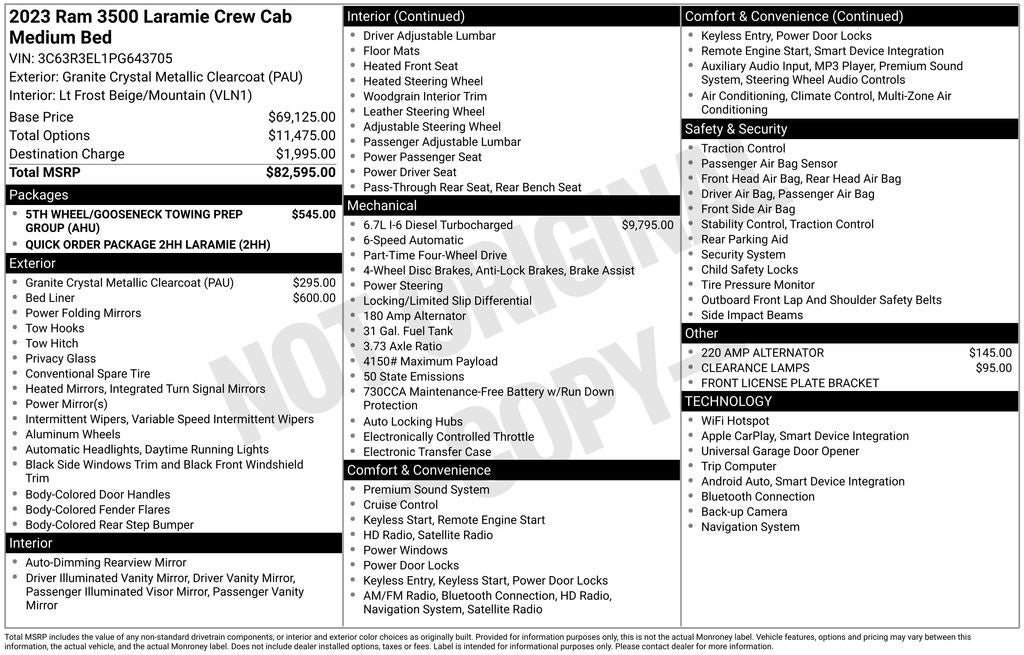2023 RAM 3500 Laramie