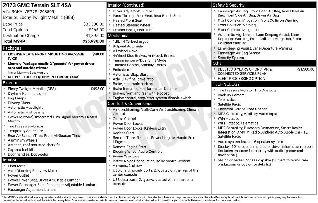 2023 GMC Terrain SLT