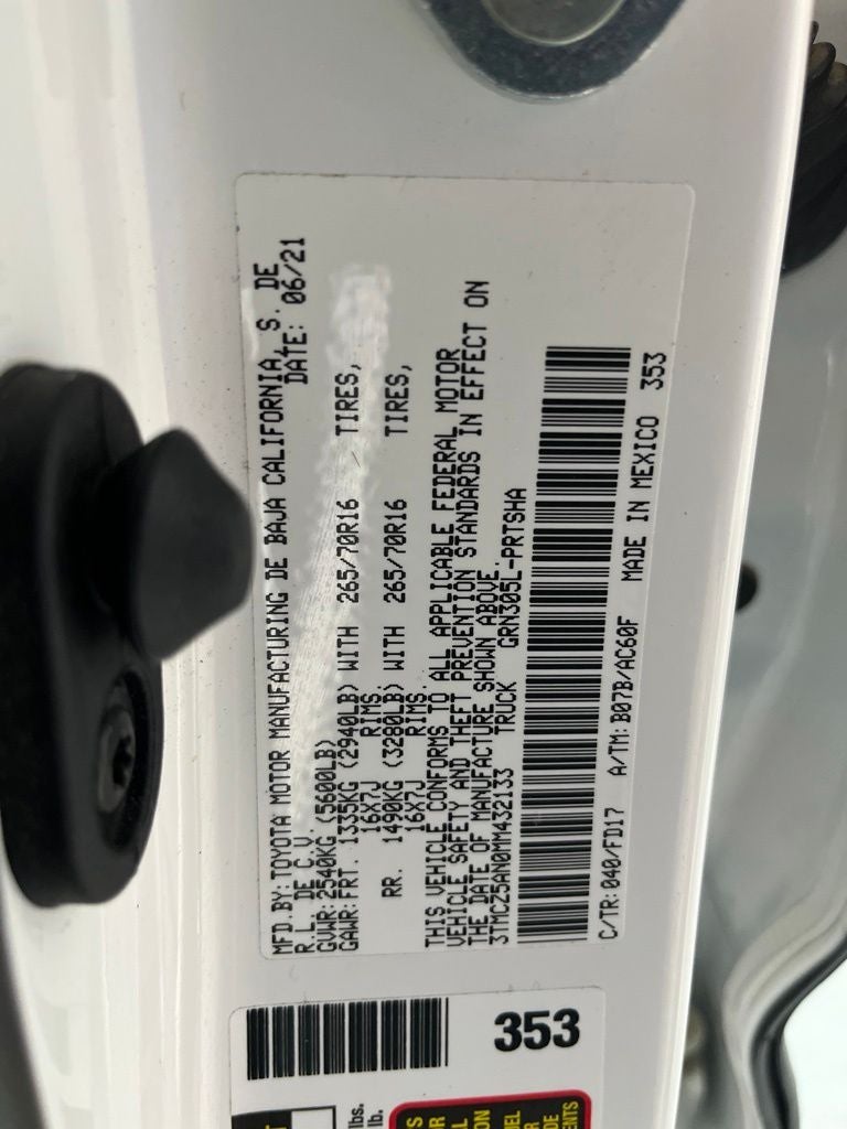 2021 Toyota Tacoma TRD Off-Road V6