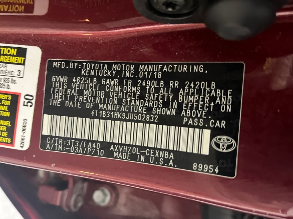 2018 Toyota Camry Hybrid LE