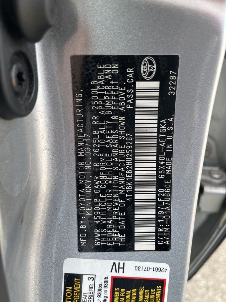 2017 Toyota Avalon Limited