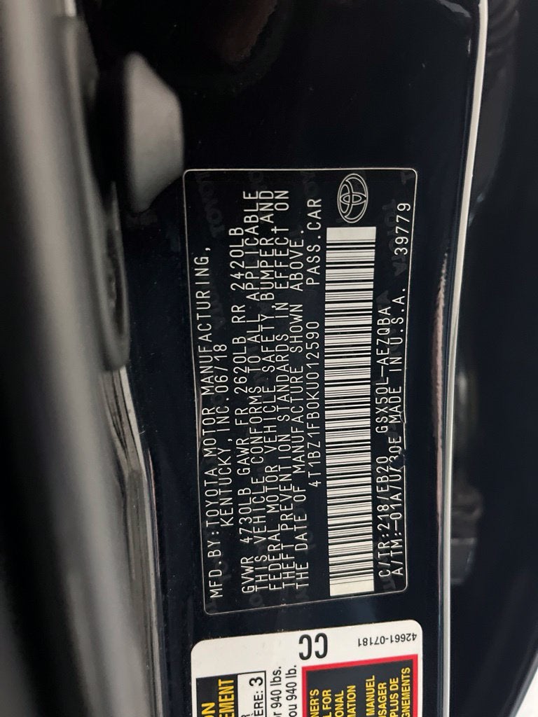 2019 Toyota Avalon XSE