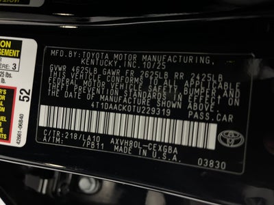 2026 Toyota Camry XLE