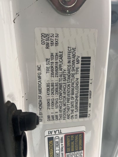 2020 Honda CR-V EX-L