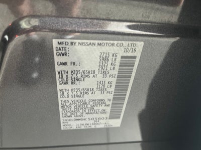 2017 INFINITI QX60 Base