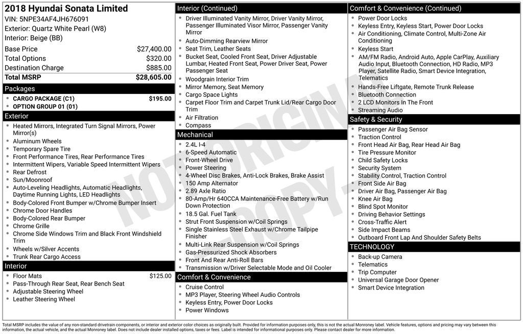 2018 Hyundai Sonata Limited