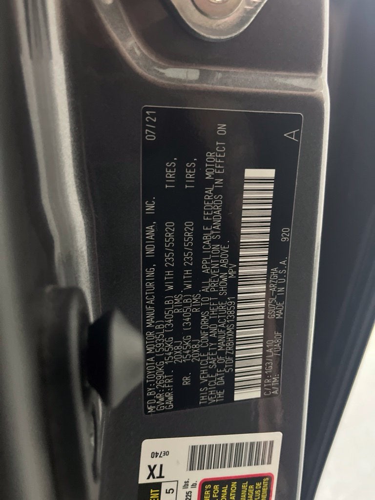 2021 Toyota Highlander Platinum