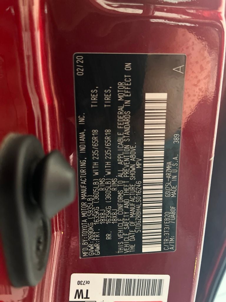 2020 Toyota Highlander XLE
