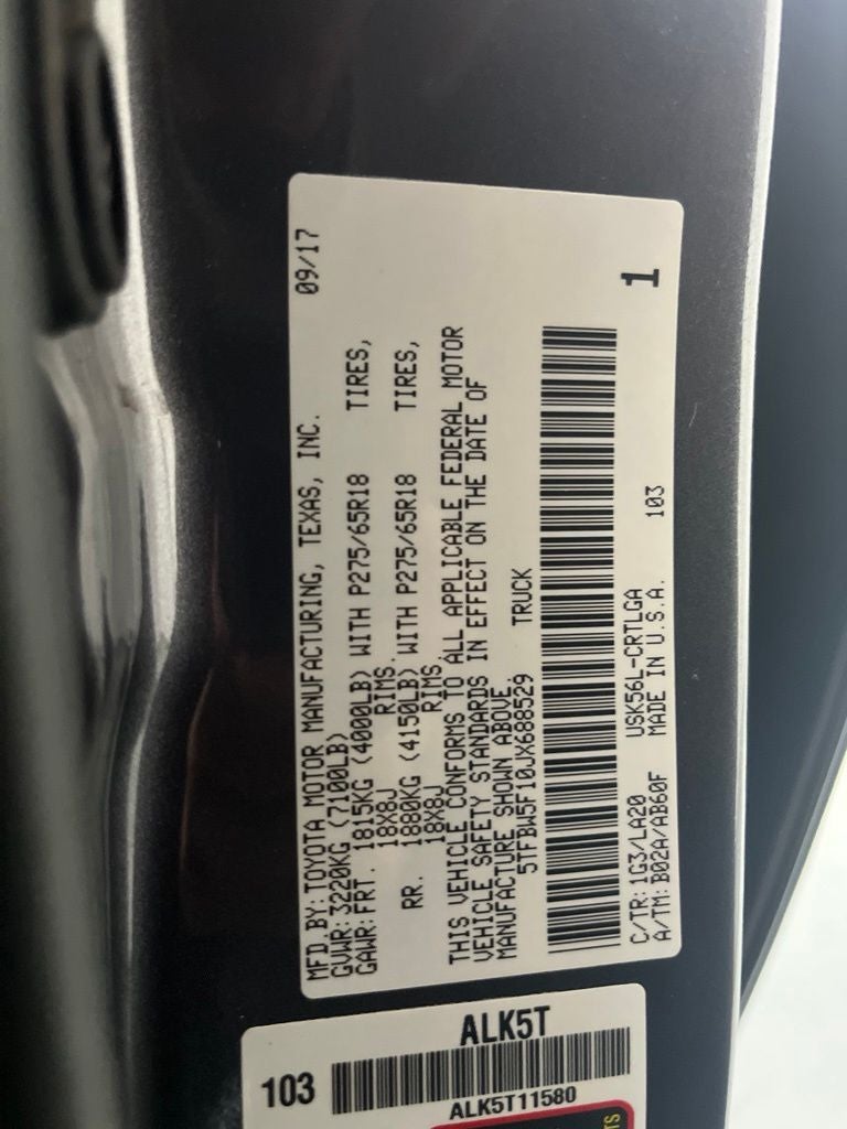 2018 Toyota Tundra Limited