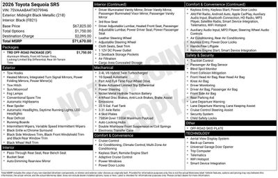 2026 Toyota Sequoia SR5