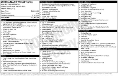 2023 Mazda Mazda CX-9 Grand Touring