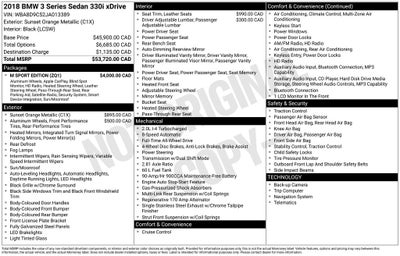 2018 BMW 3 Series 330i xDrive