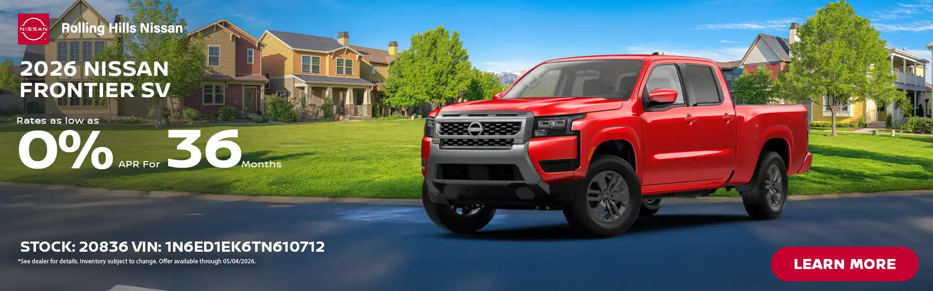 2026 Nissan Frontier SV