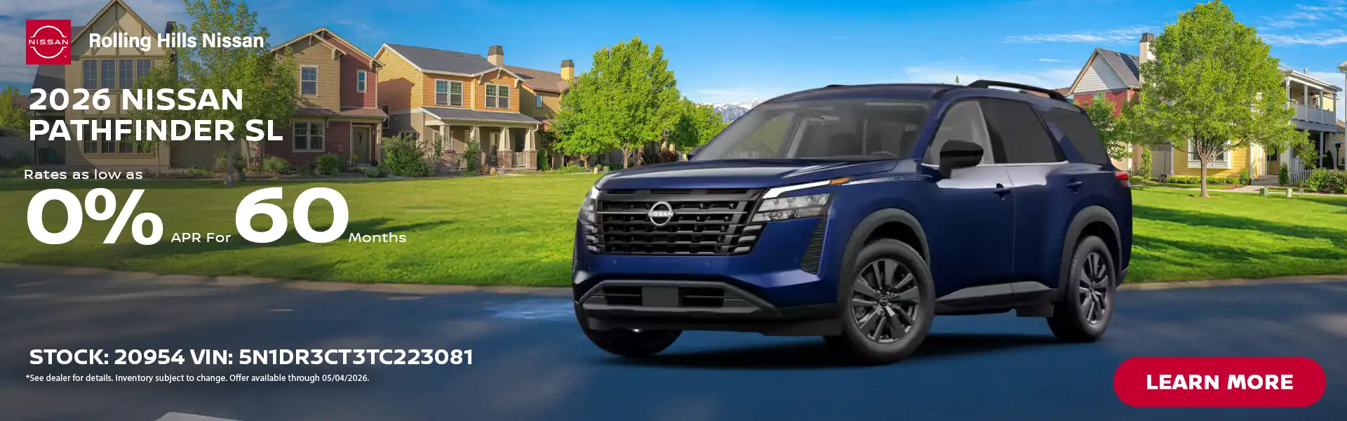 2026 Nissan Pathfinder SL