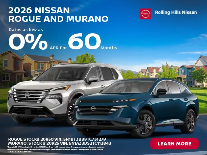 2026 nissan Rogue and Murano