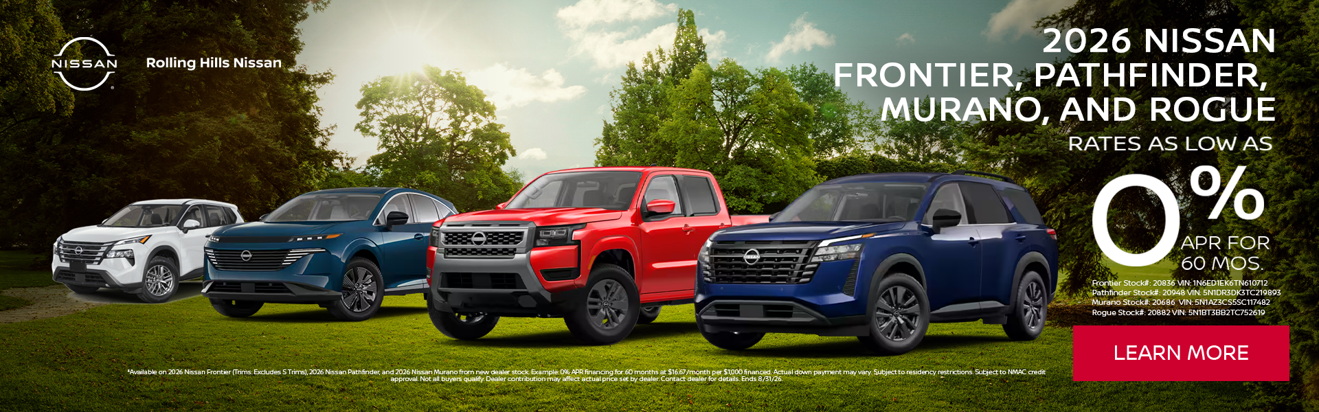 2026 Nissan Models
