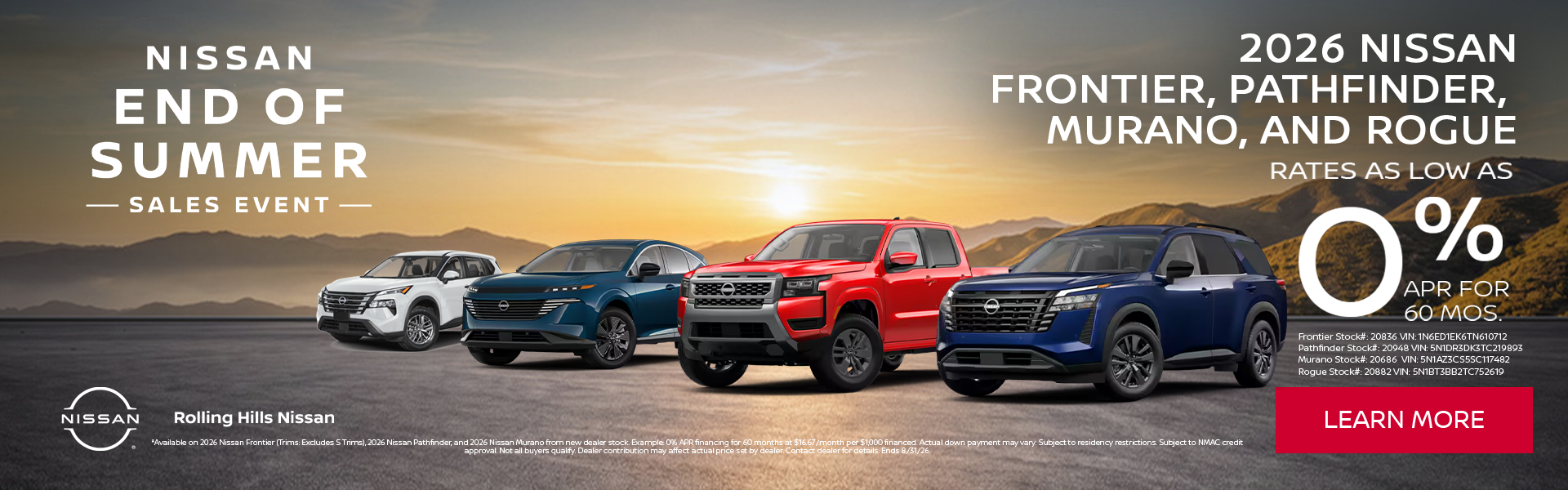 2026 Nissan Models