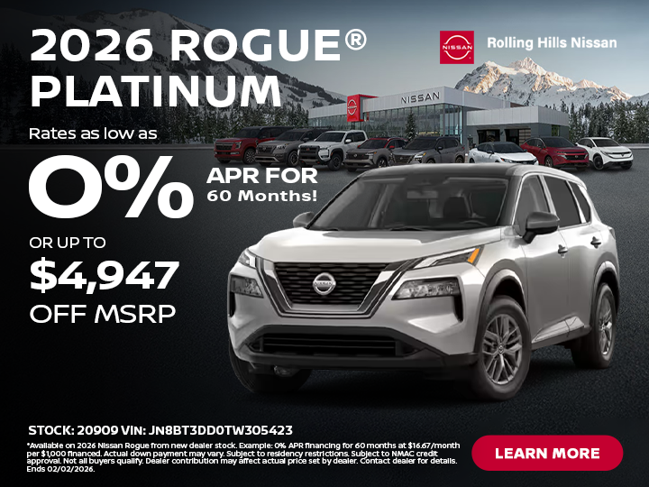 2026 Nissan Rogue Platinum