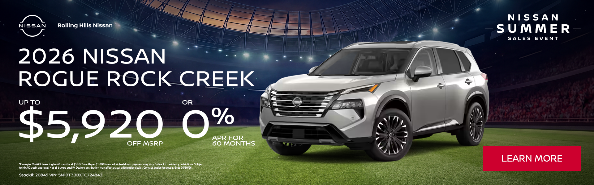2026 Nissan Rogue Rock Creek