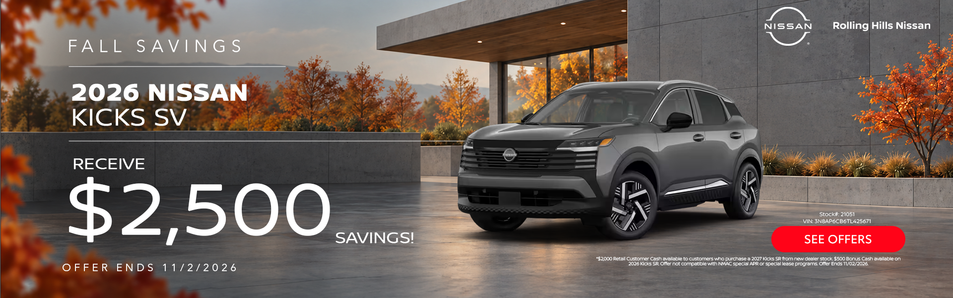 2026 Nissan Kicks SV